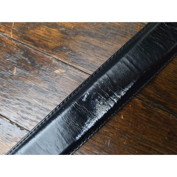 Coach Black Leather Classic Designer Belt - Picture 9 of 13